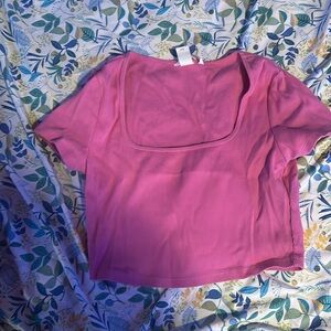 H&M pink crop size medium